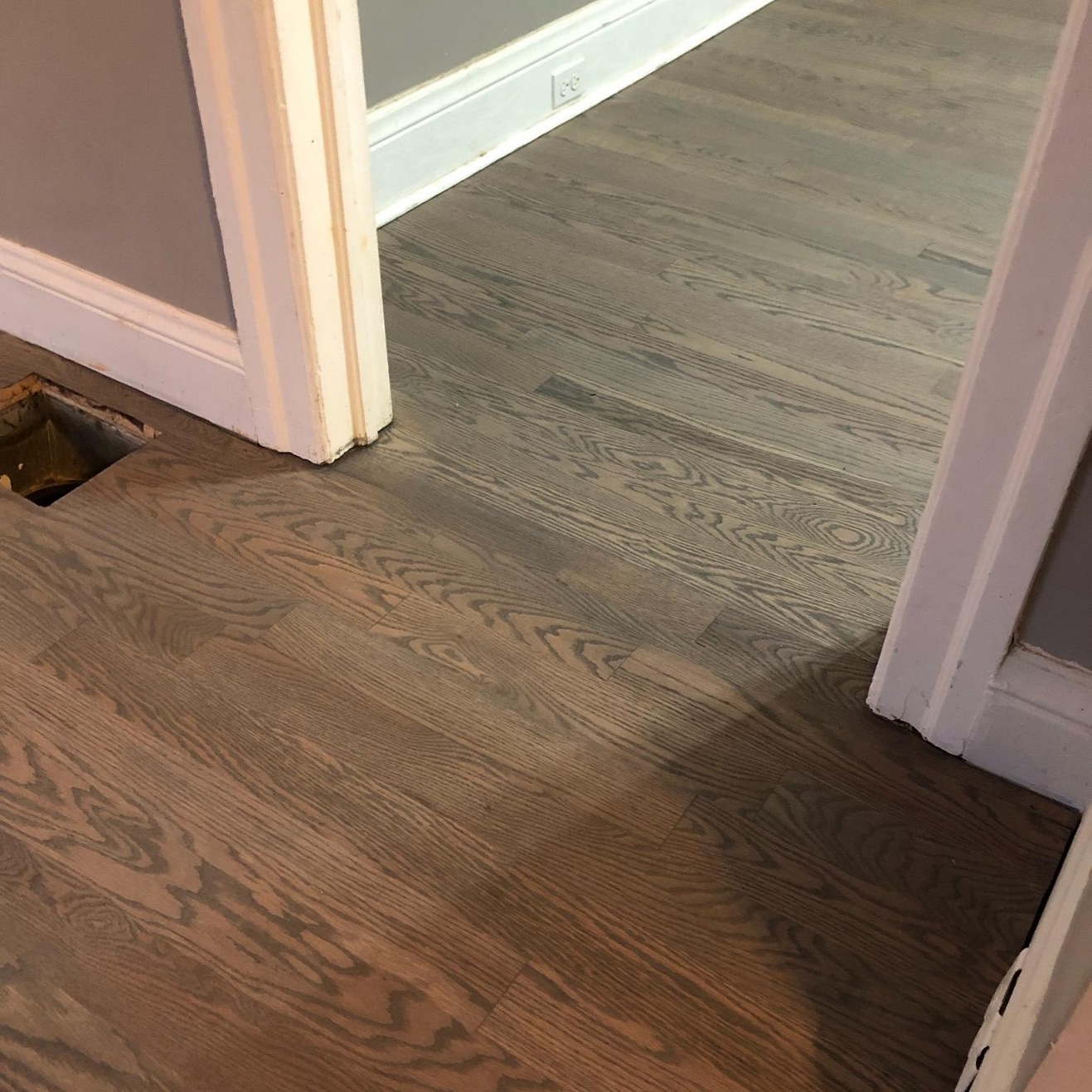 Red Oak With Classic Gray Stain Denver Hardwood Flooring Refinishing Installation