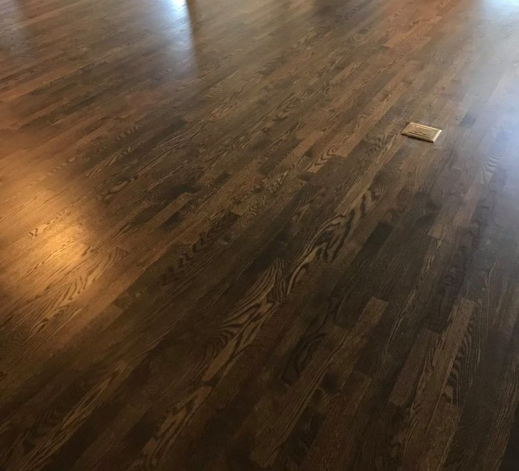 Red Oak with Provincial Stain Denver Hardwood Flooring Refinishing