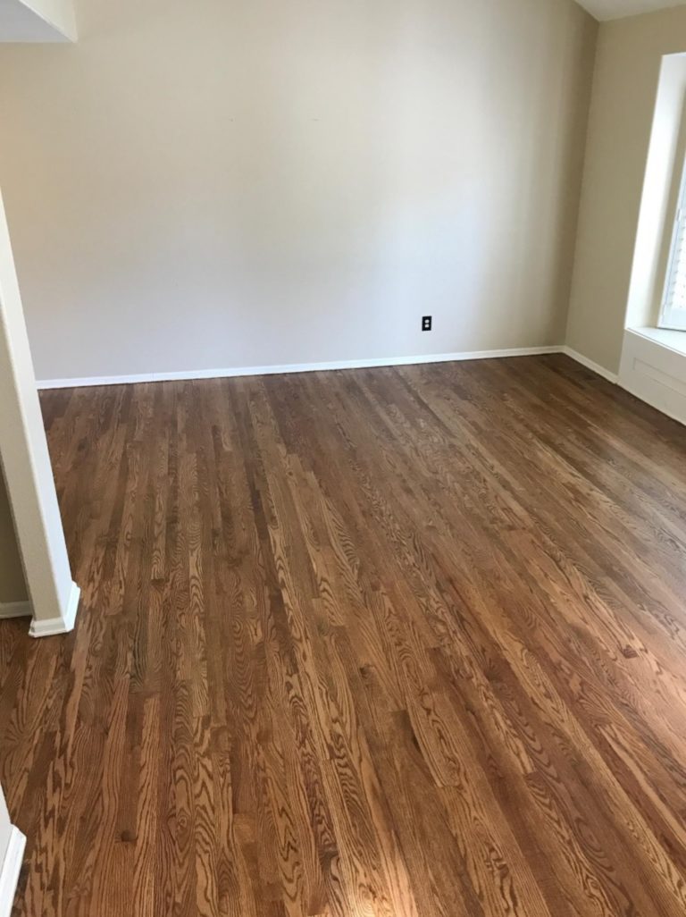 Red Oak with Nutmeg Stain Denver Hardwood Flooring Refinishing